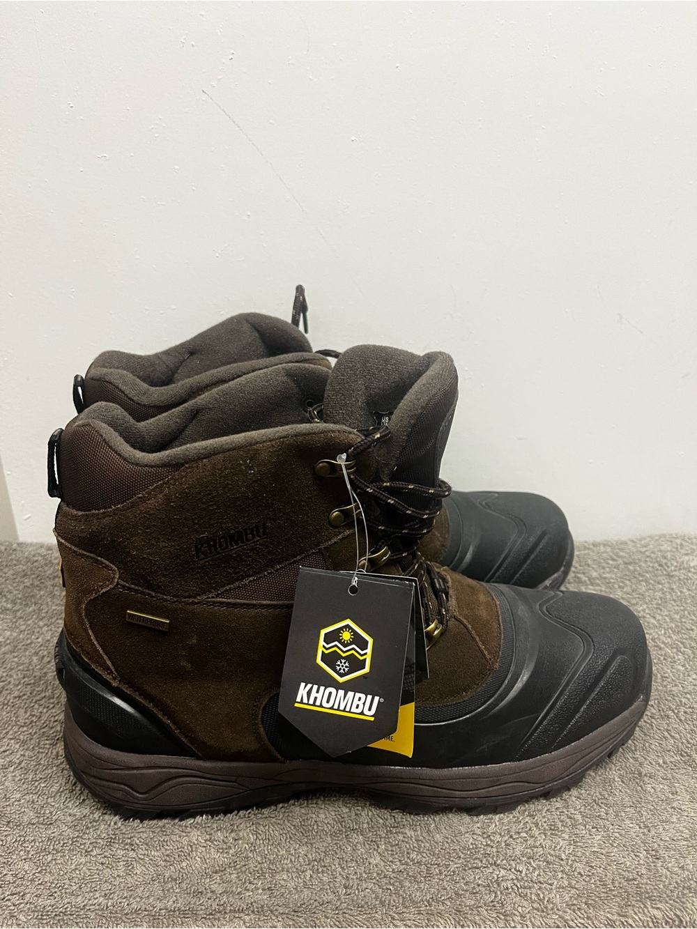 Khombu Ryder Men’s Size 13 Hiking Boots Waterproof Thermolite NWT No Box Lace Up